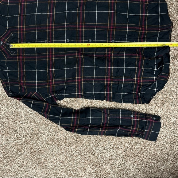 Club Monaco Women’s Black Red & Yellow Plaid Button Up Slim Fit Size Small - Picture 7 of 8